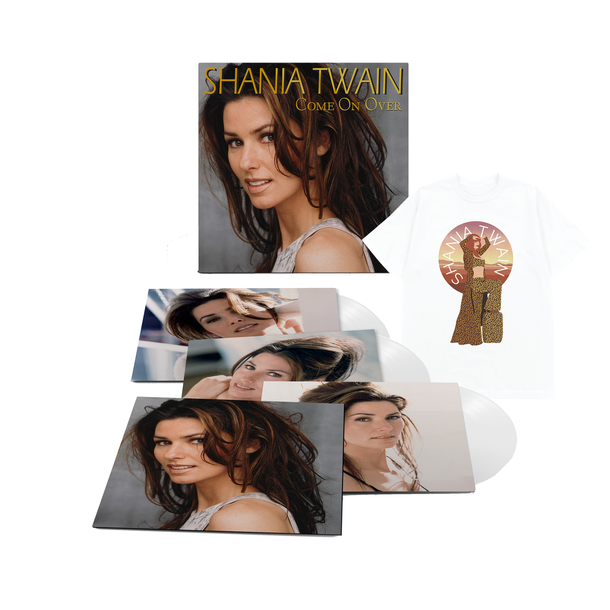 COME ON OVER DIAMOND EDITION (INT'L) (COLOURED VINYL) (D2C EXCLUSIVE) 3LP & THAT DON'T IMPRESS ME MUCH 25TH ANNIVERSARY T-SHIRT