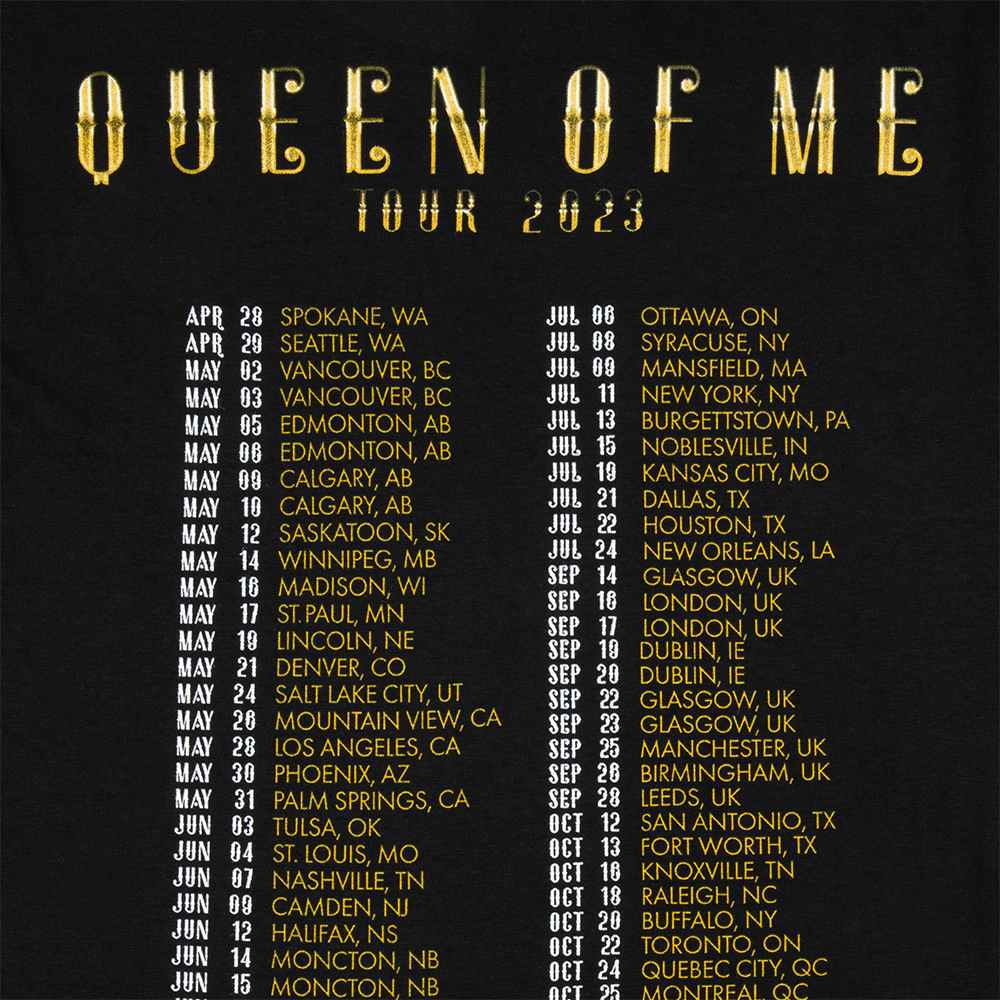 Shania Twain - Queen of Me Tour Dateback Tee