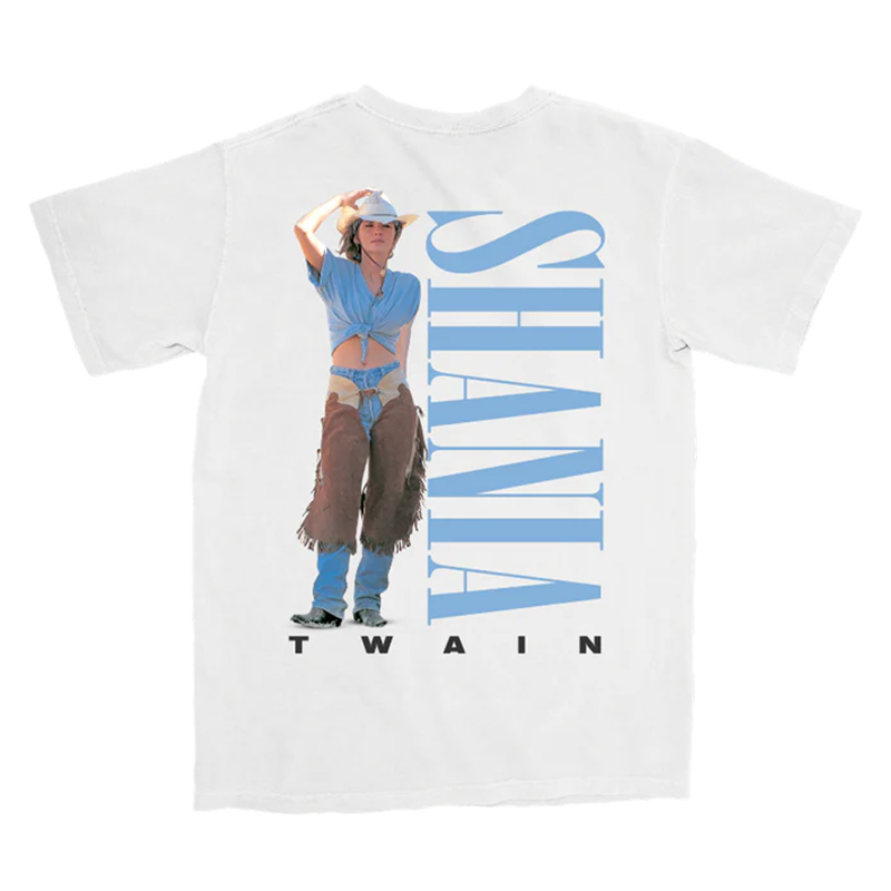 Shania Twain - Let's Go Girls Vintage White Tee