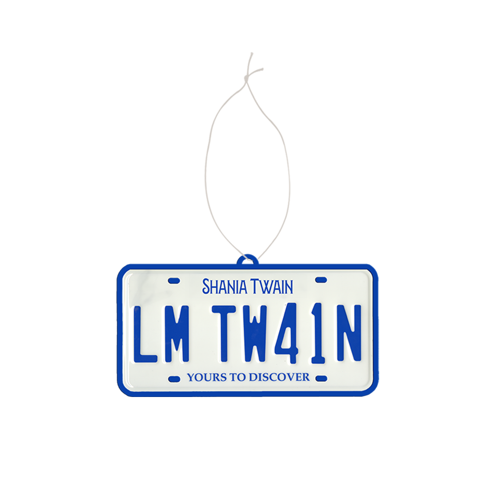 Shania Twain - Little Miss Twain License Plate Car Air Freshener