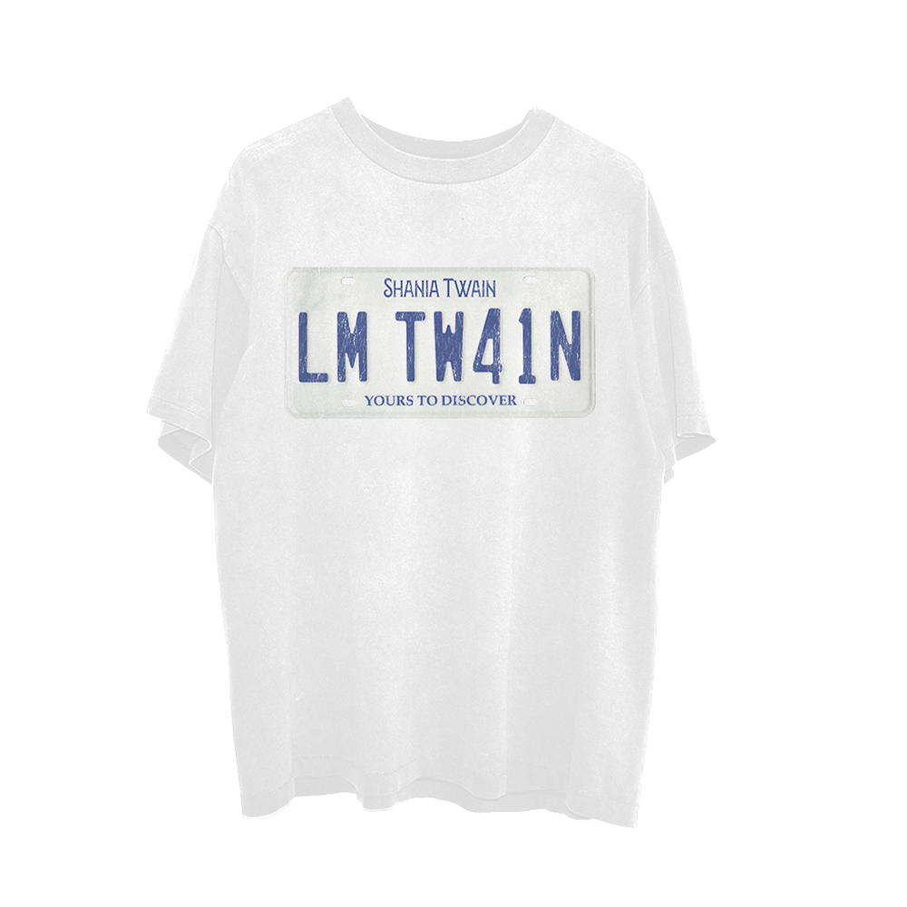 Shania Twain - Little Miss Twain License Plate T-Shirt